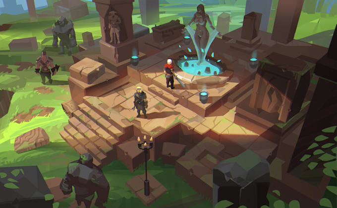 Do Environment Background Design For Video Game By Xdxu01