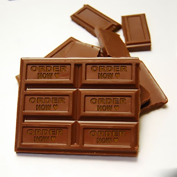 put your message on chocolate