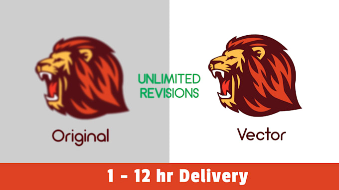 vectorize, redraw, convert logo or graphics into a vector