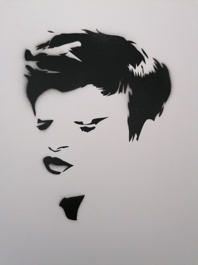 Create Stencil Spray Paint Art By Sadiadramani