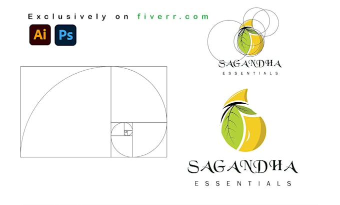 design unique and creative golden ratio logo design