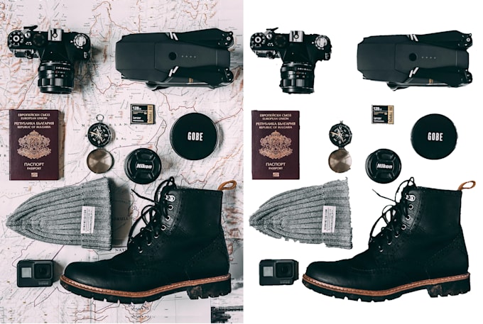 do professional background removal and photo editing