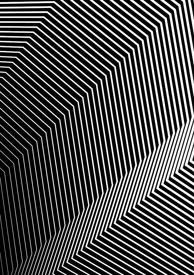 Design minimal black and white geometric illustrations by Szebastian31