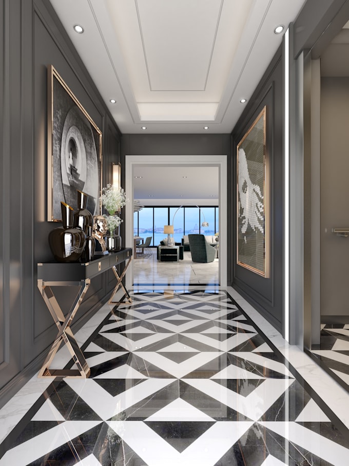design and render your interior in 3ds max