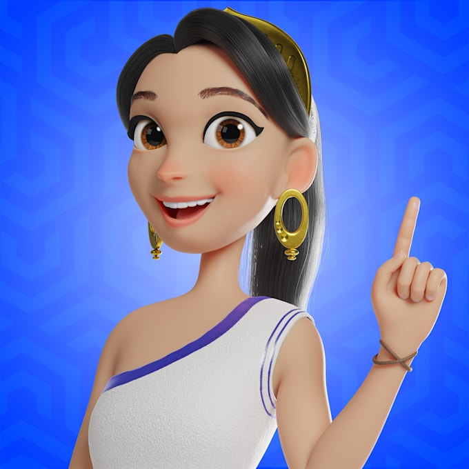create a 3d model for your character