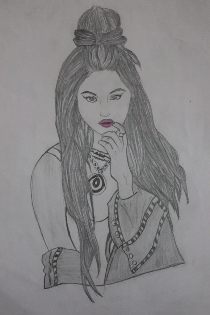 Create Beautiful Pencil Sketches By Tasnimasajid