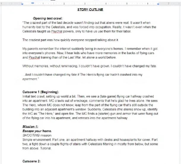 Write video game story, scripts, worldbuilding by Derekdashiell Fiverr