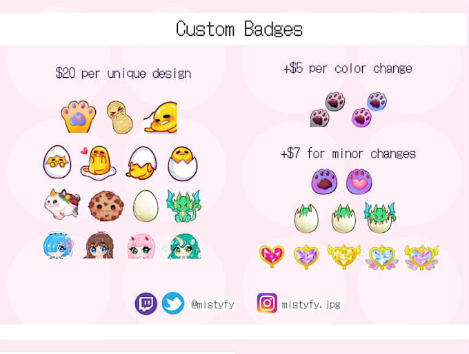 draw you twitch emotes and sub badges