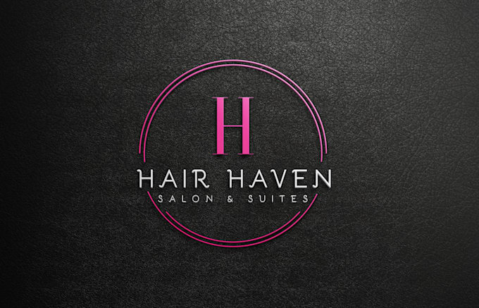 create hair salon, boutique, feminine logo