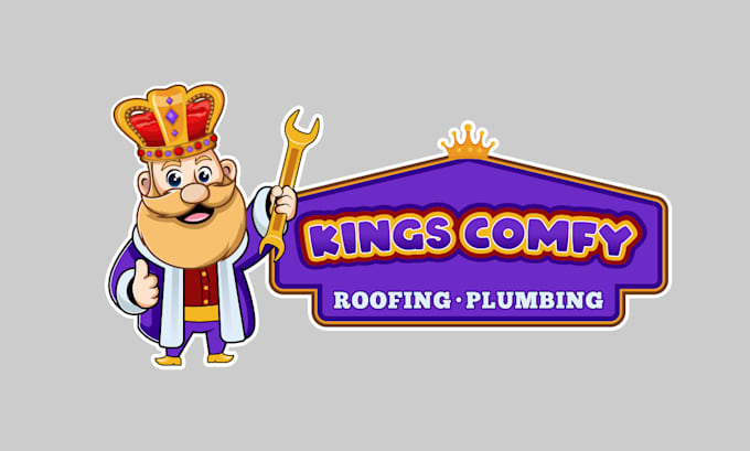 do handyman home service brand mascot logo design