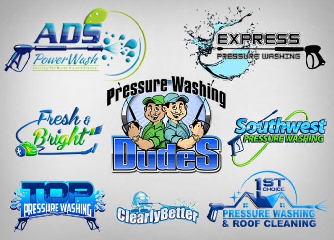 pressure washing logo maker