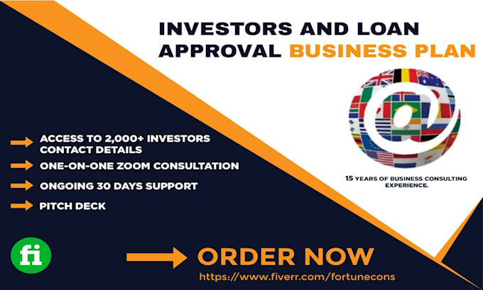 write investors ready and loan approval business plan