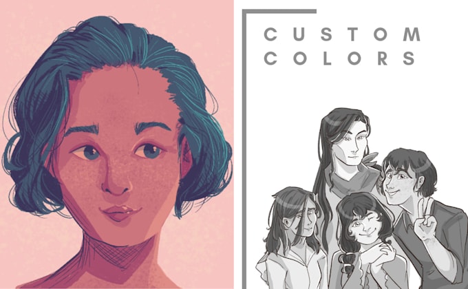 do full color digital art commissions