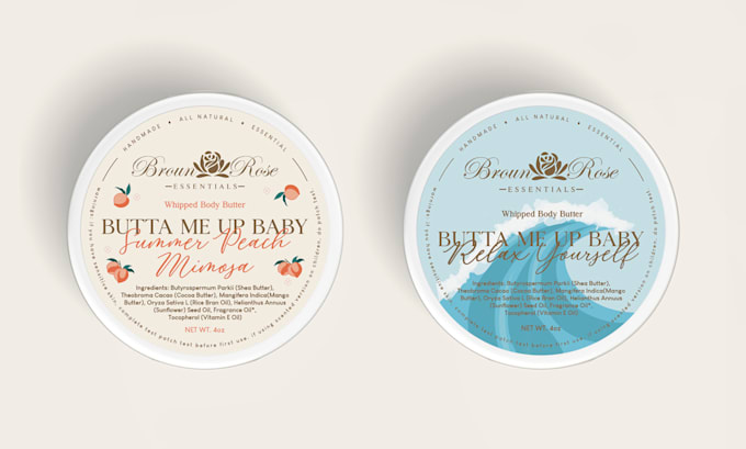 design a modern and minimalist label