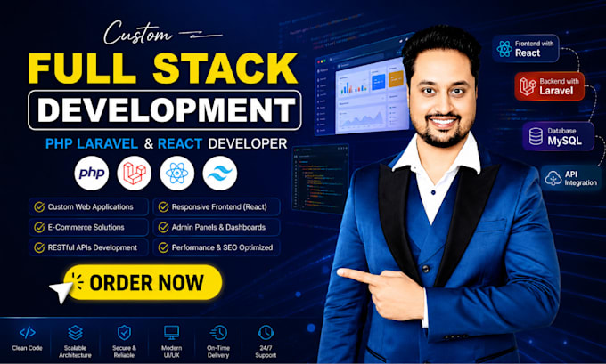 be your expert full stack PHP laravel developer react developer