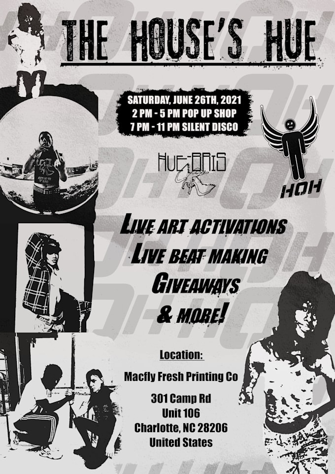 create a punk rock flyer for your band