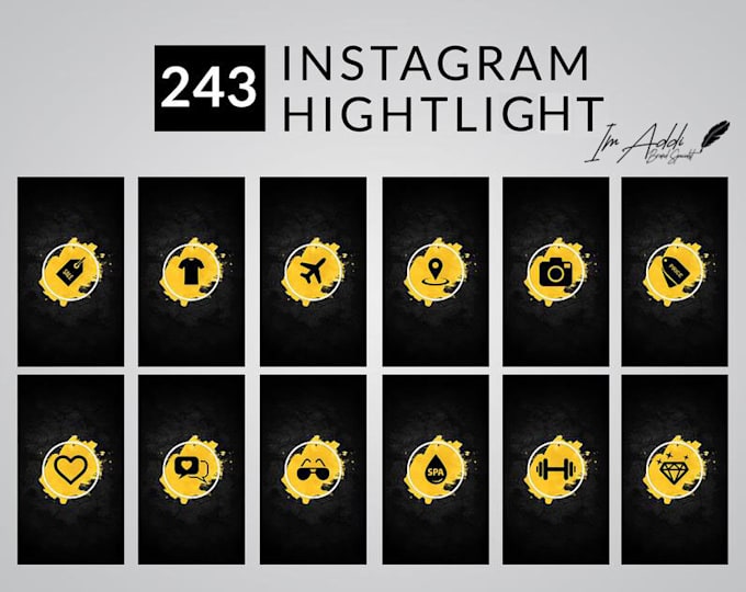 design unique instagram highlight icons