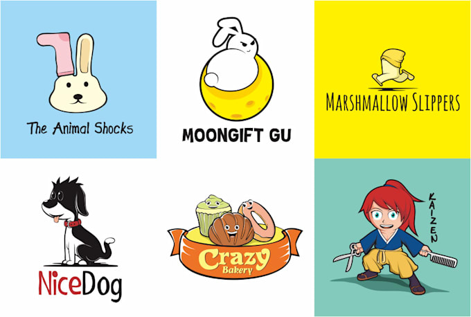 create playful cartoon logo