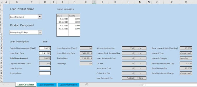 make any type of custom automated excel calculator