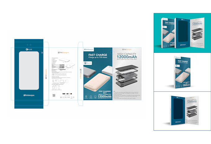 die cut with product packaging design
