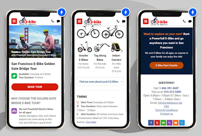 create a responsive google amp page or complete website