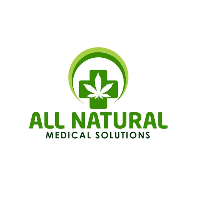design modern and creative natural cannabis logo