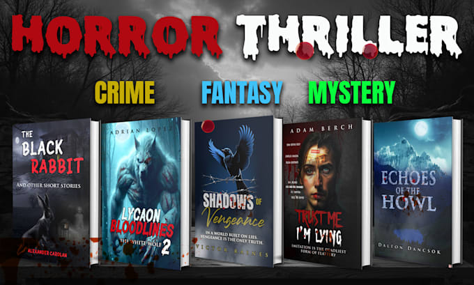 design fantasy, sci fi, horror and dystopian book cover art