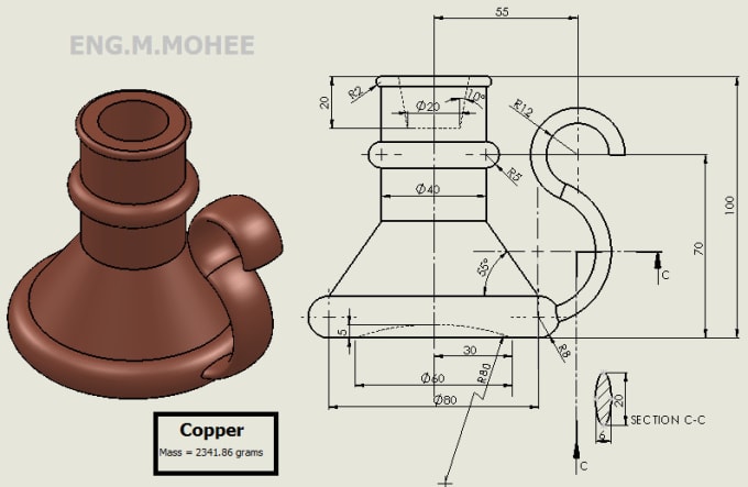 2d drawing to 3d model solidworks