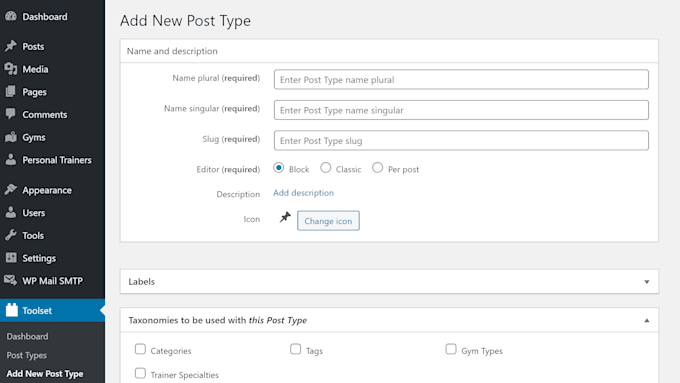 create custom post types acf fields and dynamic templates for wordpress