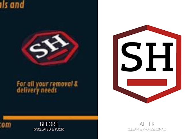 reproduce your lost or pixelated logo