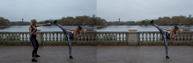 5 images remove a person picture with photoshop