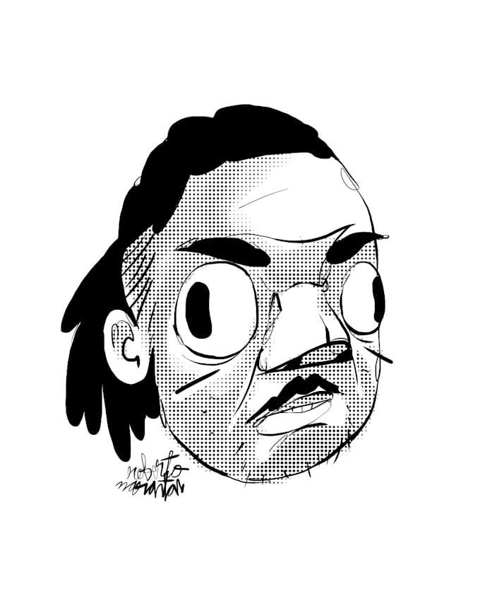 create a weird portrait of you in my style