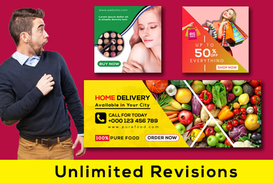 do facebook cover, ad and other social media design