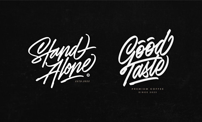 Script Logoa Make typography script logo by Zainal_art | Fiverr