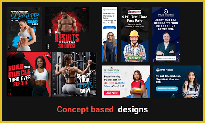 design creative google ads, facebook ads, banner designs
