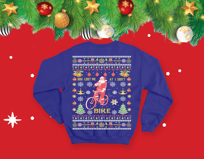 create ugly christmas sweater and tshirt design