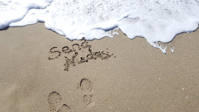 write your message on the beach sand original since 2013