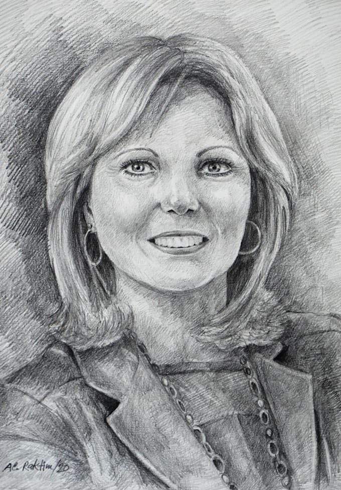 make handmade pencil sketch portraits for your face or pet