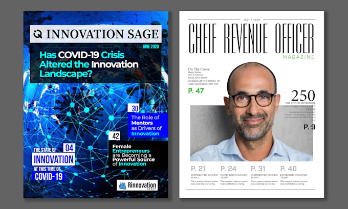 create magazine or ebook layout and cover in adobe indesign