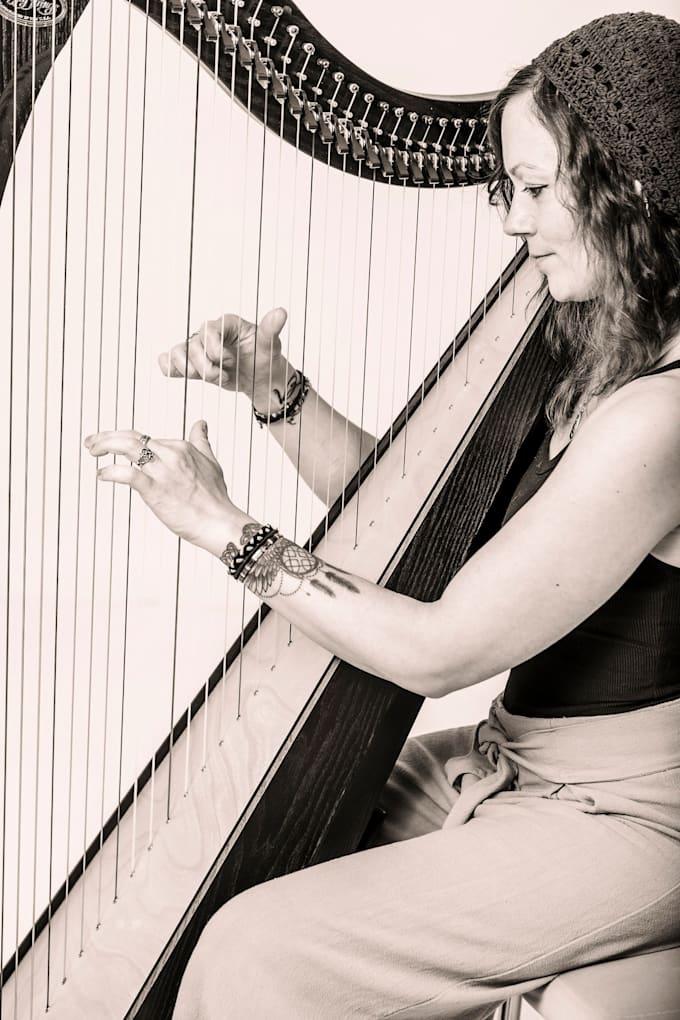 record celtic harp for your song