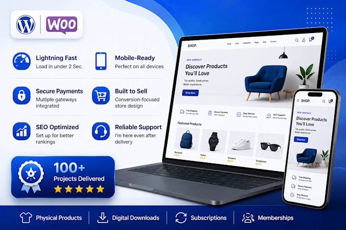build custom woocommerce store that sells