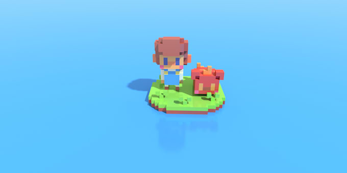 create amazing voxel art 3d pixel art