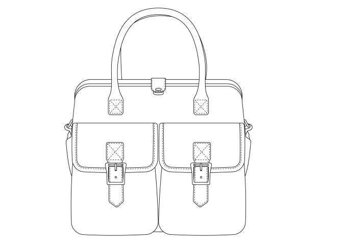 Premium Vector | Beautiful sketch women handbag