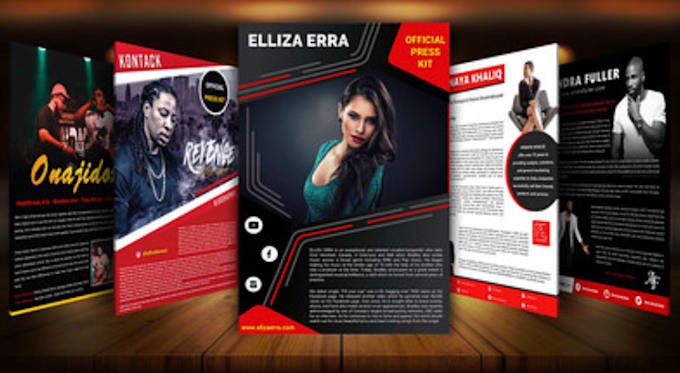 design artist epk, music one sheet, media kit