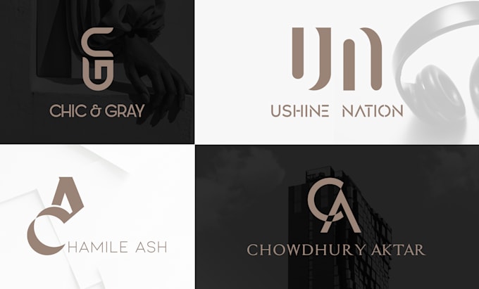 design a trendy logo with brand guidelines for your startup
