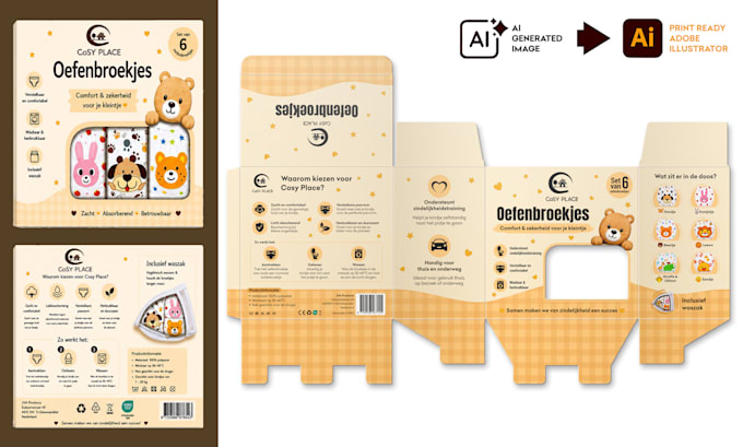convert ai packaging design into print ready artwork
