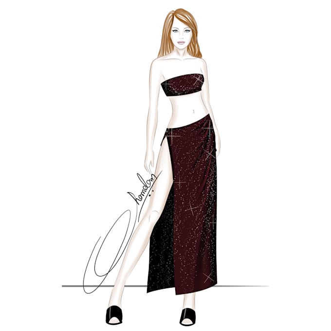 Draw A Professional Fashion Illustration By Chananmohanty