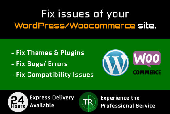 fix issues of your wordpress or woocommerce site