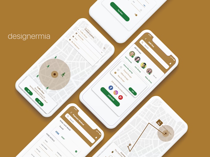 Design interactive mobile app ui ux by Designermia | Fiverr
