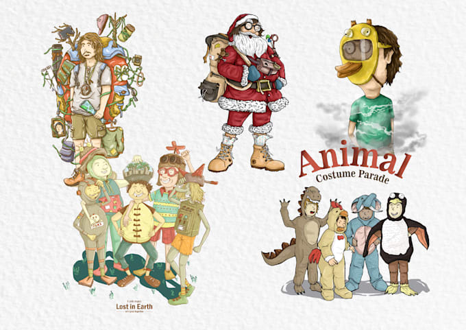 make cute characters design and mascot